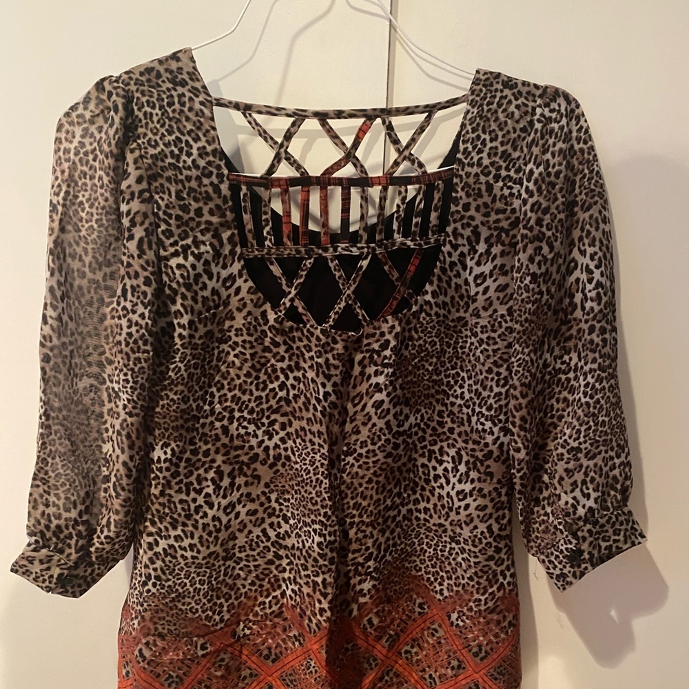 Leopard dress. Never worn